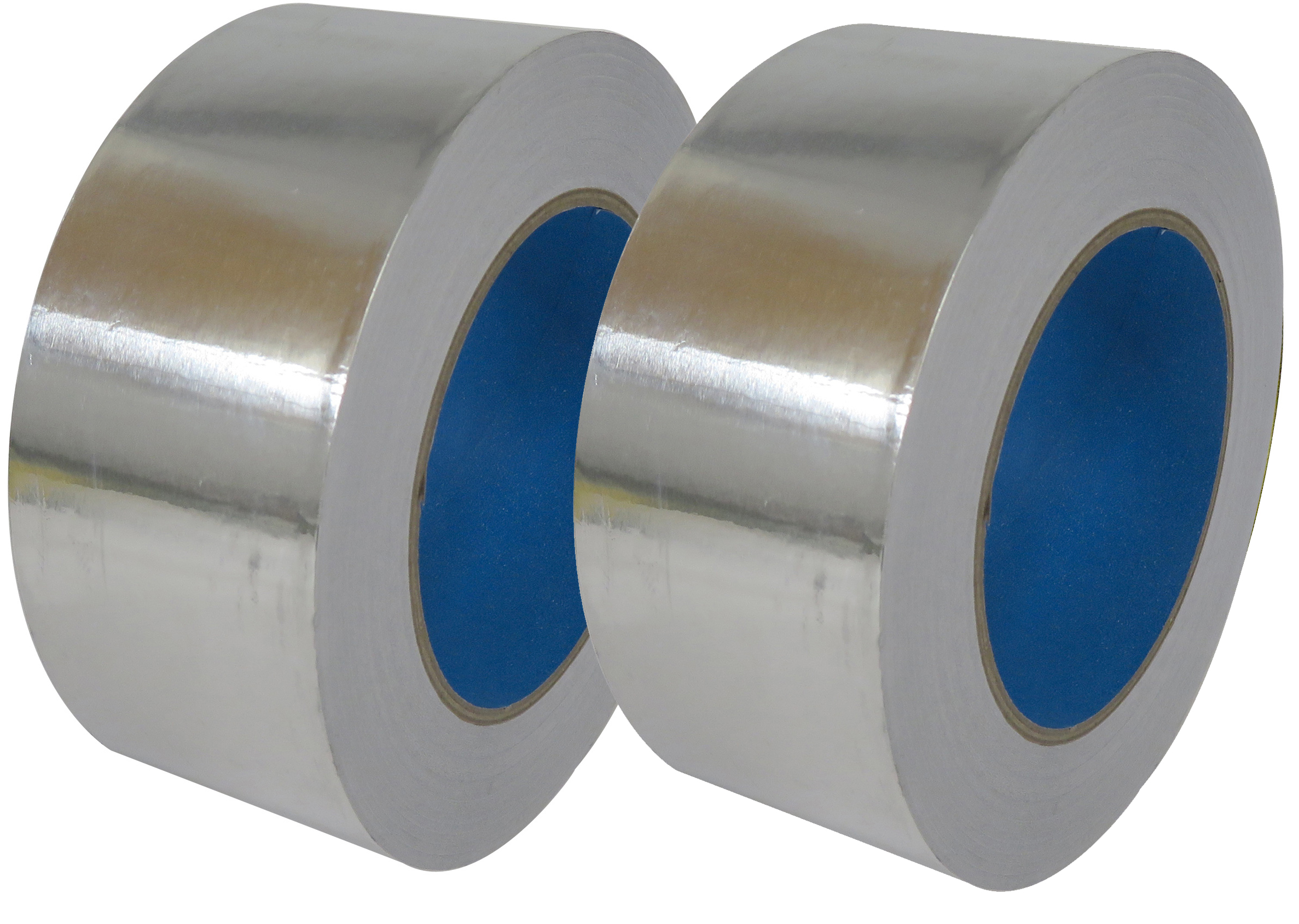 2x Aluminium-Klebeband, temperaturbeständig - 48  mm x 50 m / Rolle