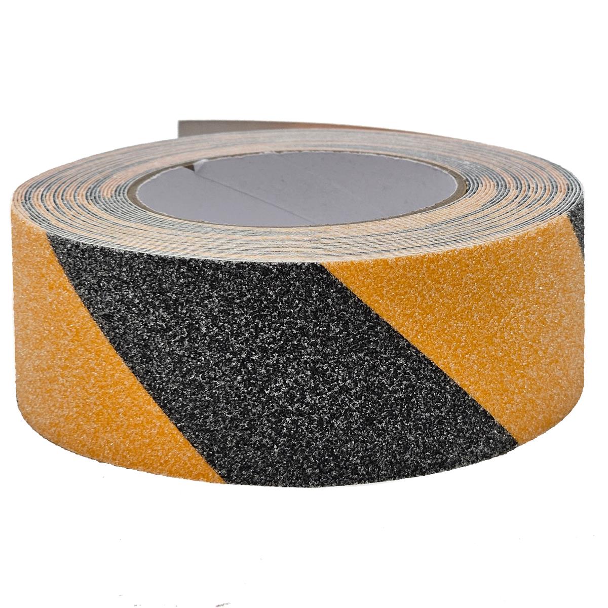 Anti Rutsch Band - 50 mm x 10 Meter Schwarz-Gelb