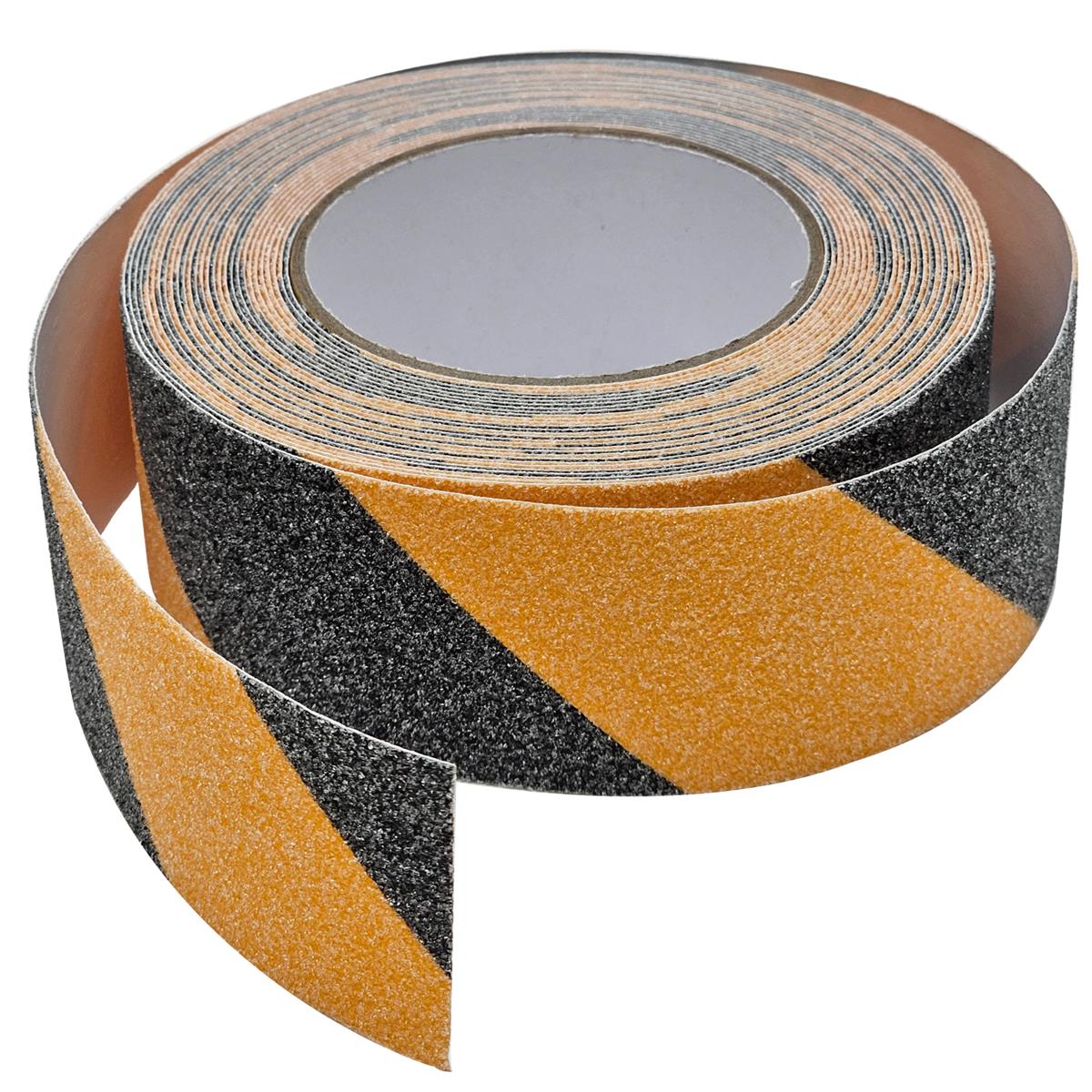 Anti Rutsch Band - 50 mm x 10 Meter Schwarz-Gelb